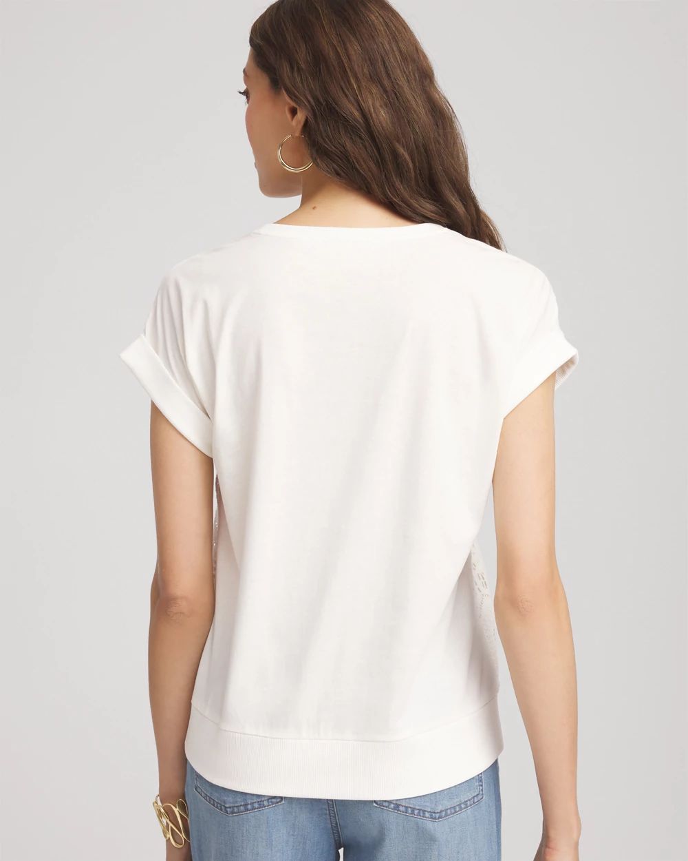 Crocheted Cotton-Blend Shirt | Chico's